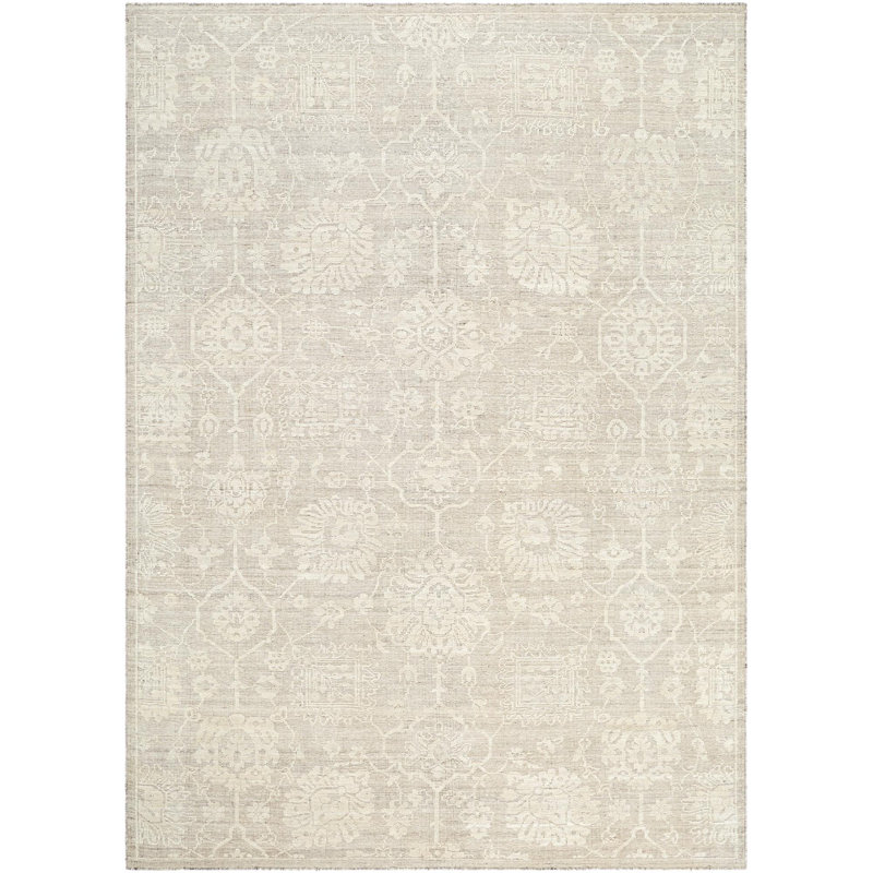 Iowa Handmade Wool Oriental Area Rug, Rectangle 6' x 9'
