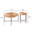 Ensemble de table basse et de bout 2 pièces - Panneau de fibres à densité moyenne imperméable avec housse en PVC-1570317919
