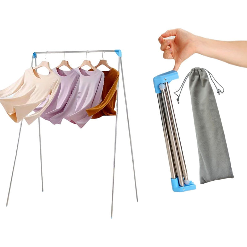 Séchoir à vêtements portatif et pliable