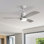 Ventilateur de plafond moderne à 3 pales de 52 po avec télécommande et ensemble d'éclairage Nicola