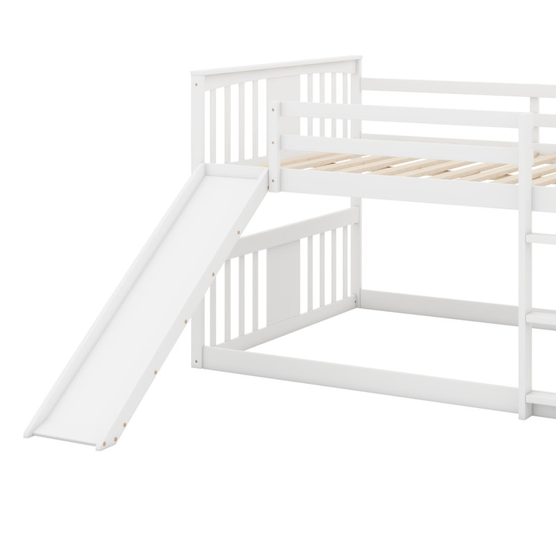 Ilidio Kids Full Over Full Bunk Bed, White