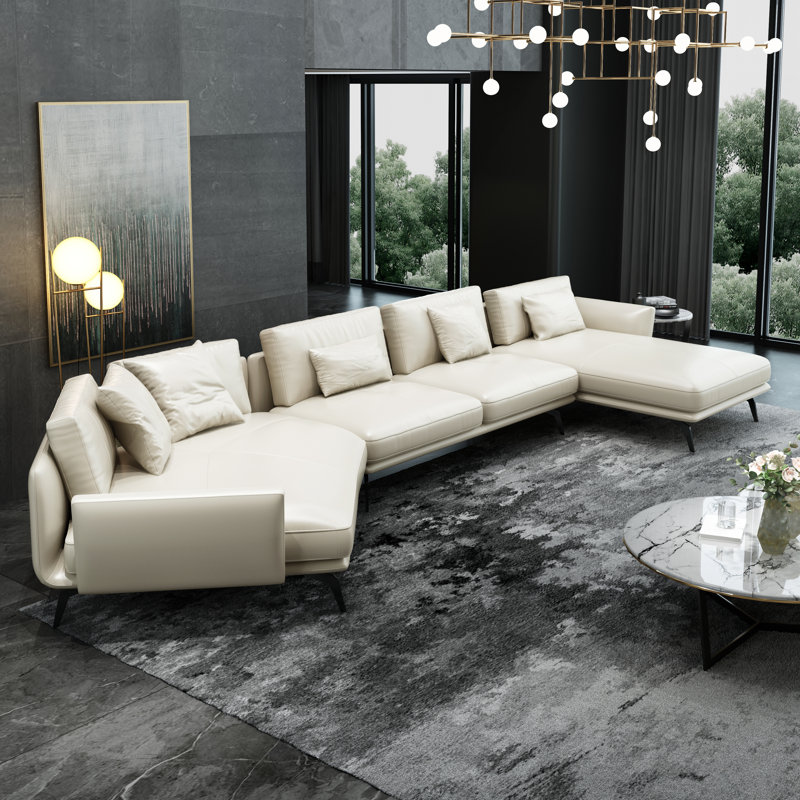 Purvis Upholstered U-Shaped Sectional, Right Hand Facing