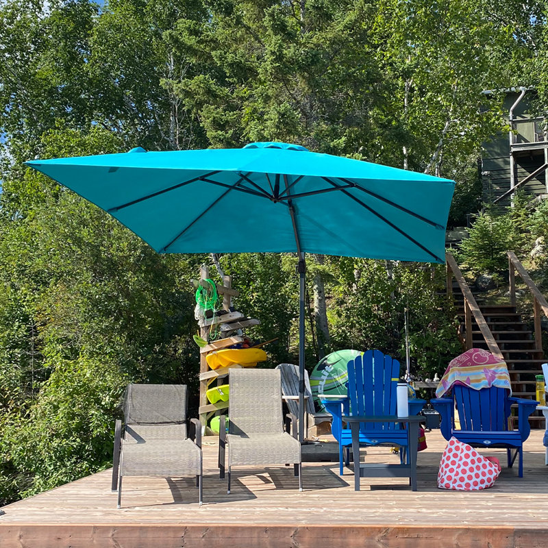 Parasol en porte-à-faux 96 po Sharis, Bleu