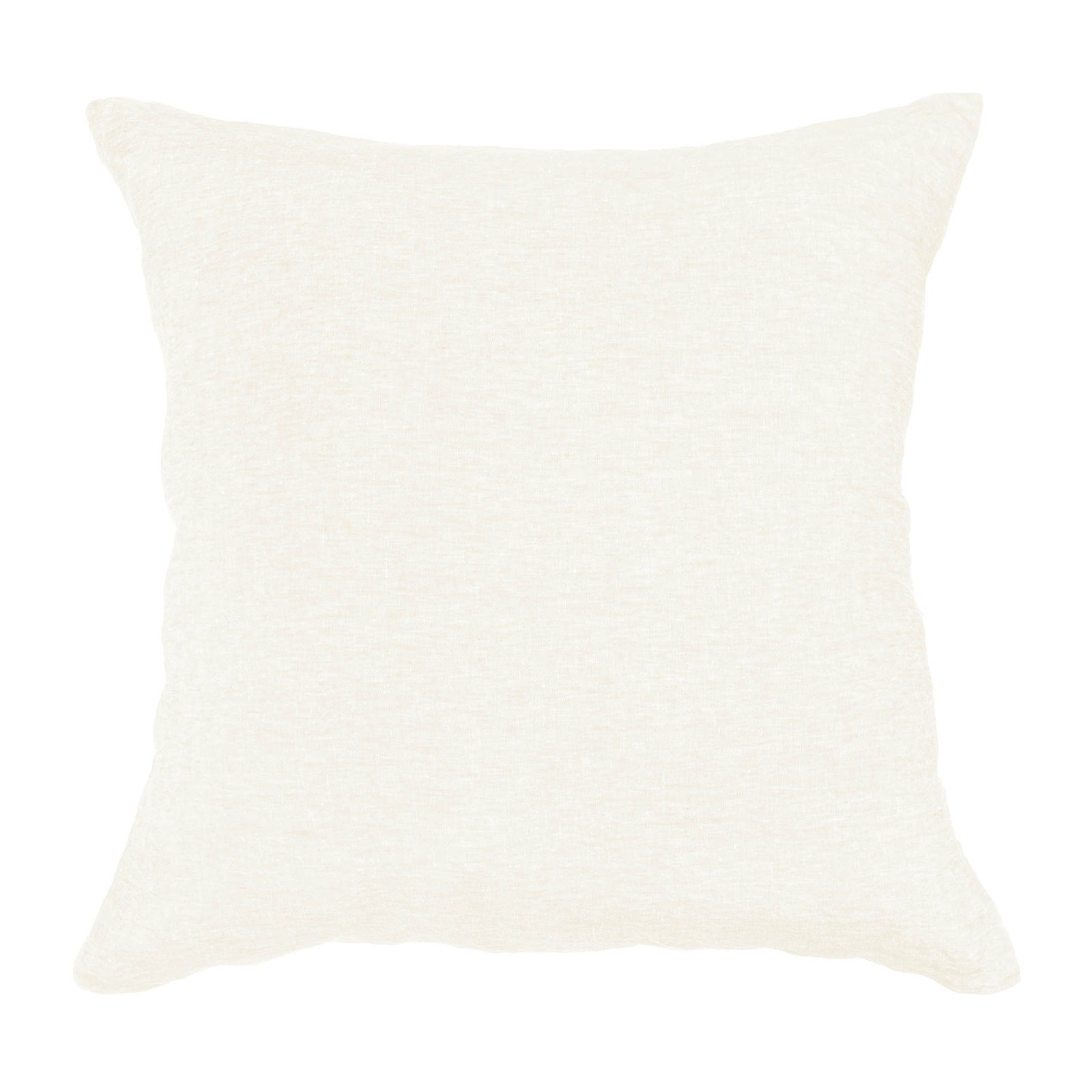 Linen Pillow Cover, Cream, Square 26", Pillow Cover Only - No Insert
