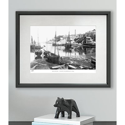 Brixham, Inner Harbour 1906 - Single Picture Frame Print
