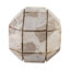 Grande sphère en marbre beige Hershman Pompano-107086700