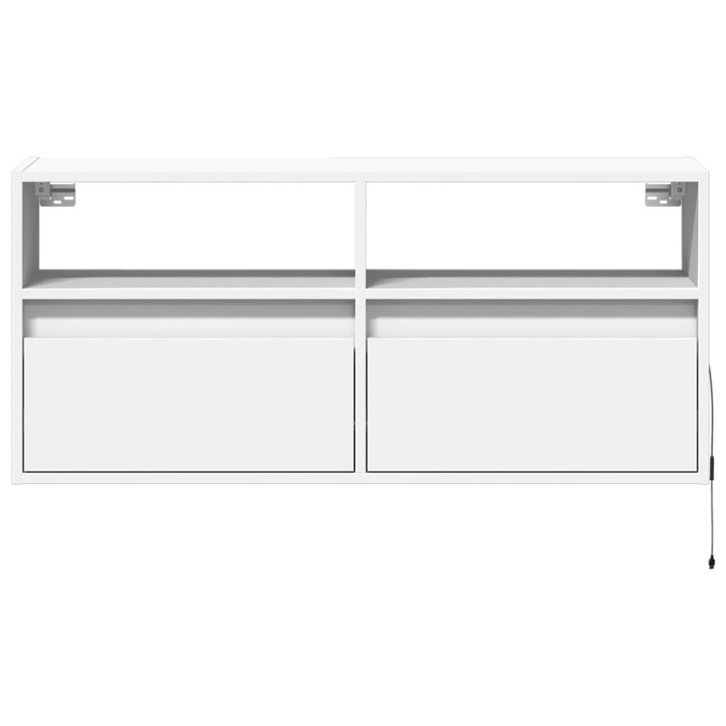 Dallton Unfinished TV Stand, White, 100cm