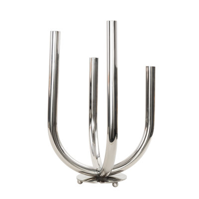 Bianca 15.3'' H Stainless Steel Tabletop Candelabra