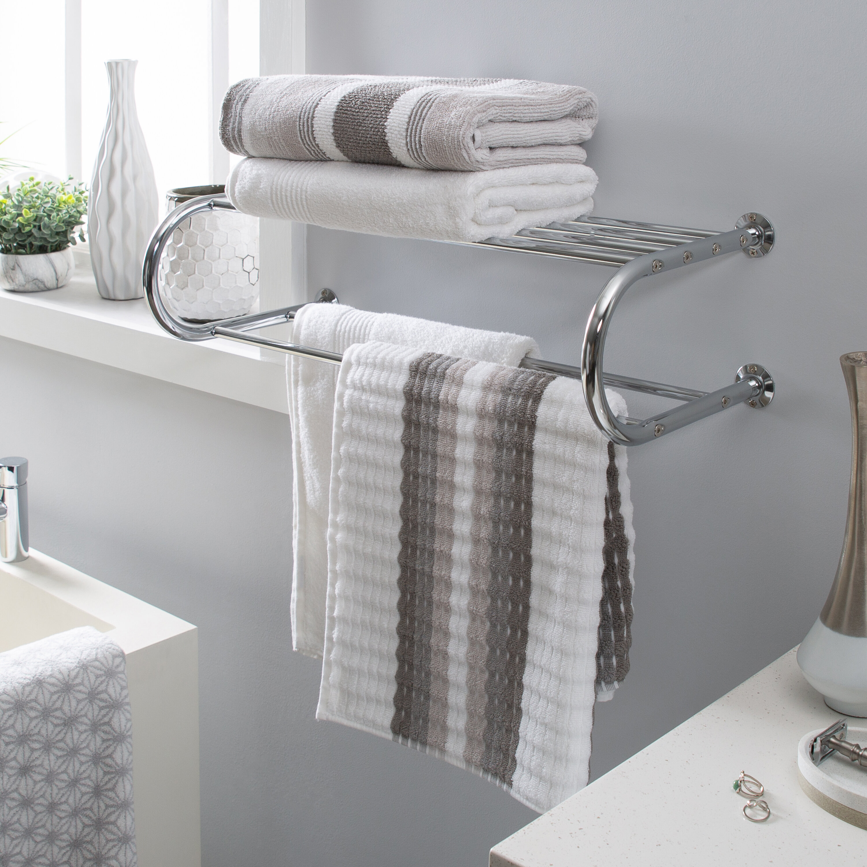 Hotel Towel Holderstainless Steel Swingarm Towel Rack - Wall