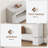 47" Farmhouse Console Table for Entryway, 2-Tier Sofa Table with Storage for Living Room & Hallway-859142389