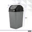 Petite poubelle pour dortoir avec couvercle 4,5 gallons en plastique Superio