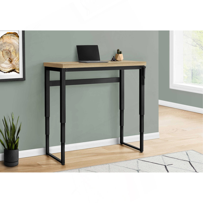 Bureau d'ordinateur, bureau personnel, debout, réglable, L 48 po, travail, ordinateur portable, stratifié, contemporain, moderne