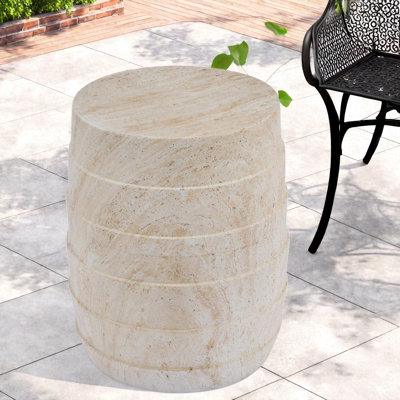 Tables d'appoint modernes, table d'appoint MGO en travertine compacte pour patio
