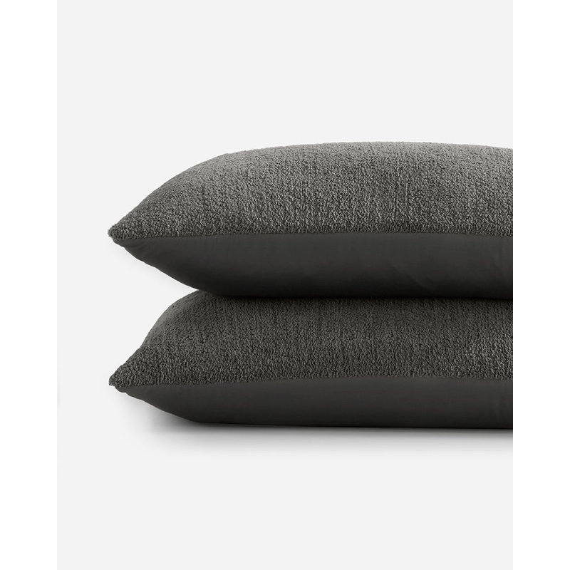 Snug Sham Set, Standard, Granite