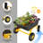 Yellow & Black Steel Frame Plastic Dump Bed Yard Wagon