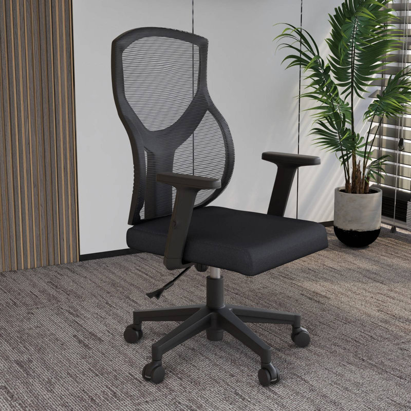 Fauteuil de bureau ergonomique Michaelene, Gris