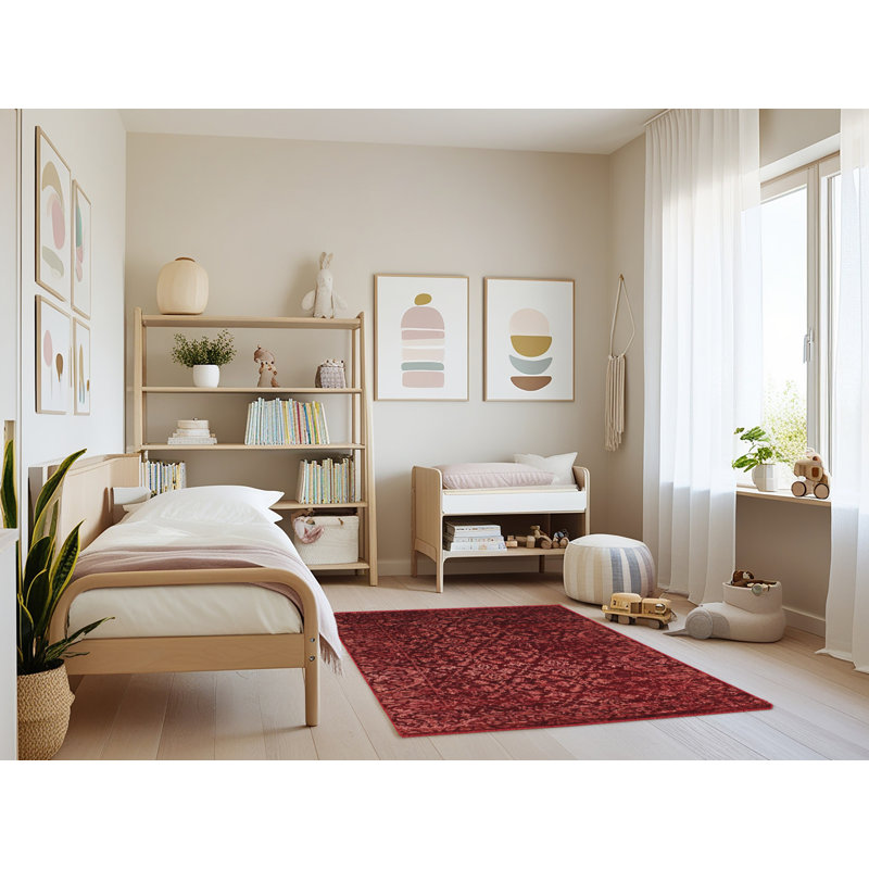 Corrstown Performance Oriental Indoor Rug, Rectangle 3' x 5'