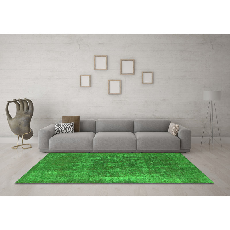 Emett Washable Oriental Indoor Rug, Square 8'