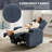 Ultra-Comfortable Corduroy Electric Recliner Chair - 135° Forward & Backward Adjustment, Heated Massage-2041309614