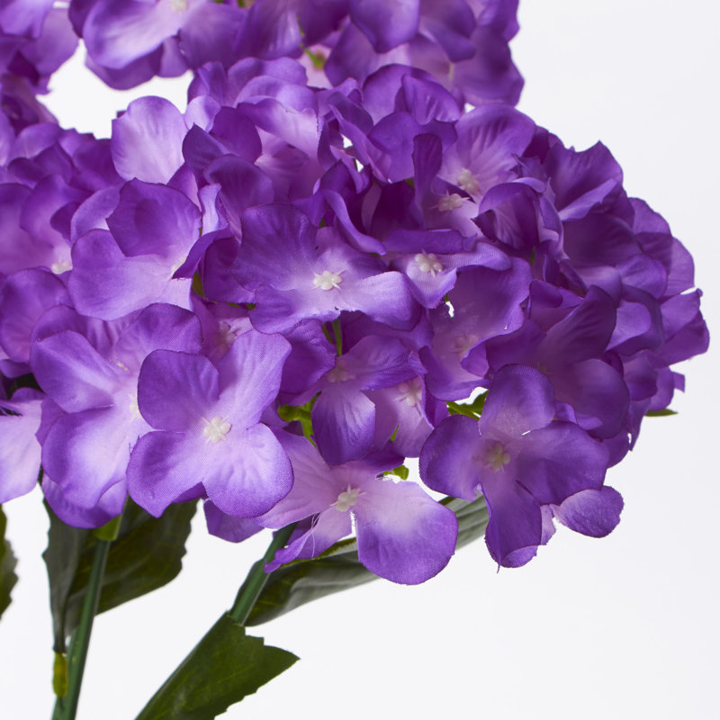 Tige d’hortensias artificielle, Mauve