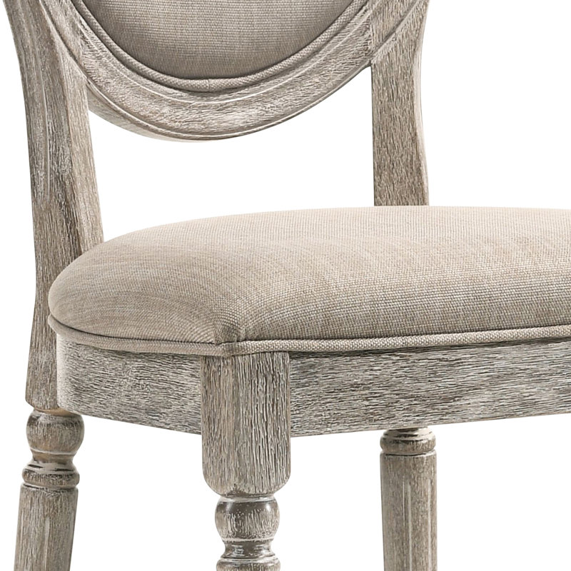 Chaises d'appoint rembourrées brun clair 2 - Rustique et élégant avec dossier très grand, chêne récupéré pour un intérieur douillet 2 Belle salle à manger élégante