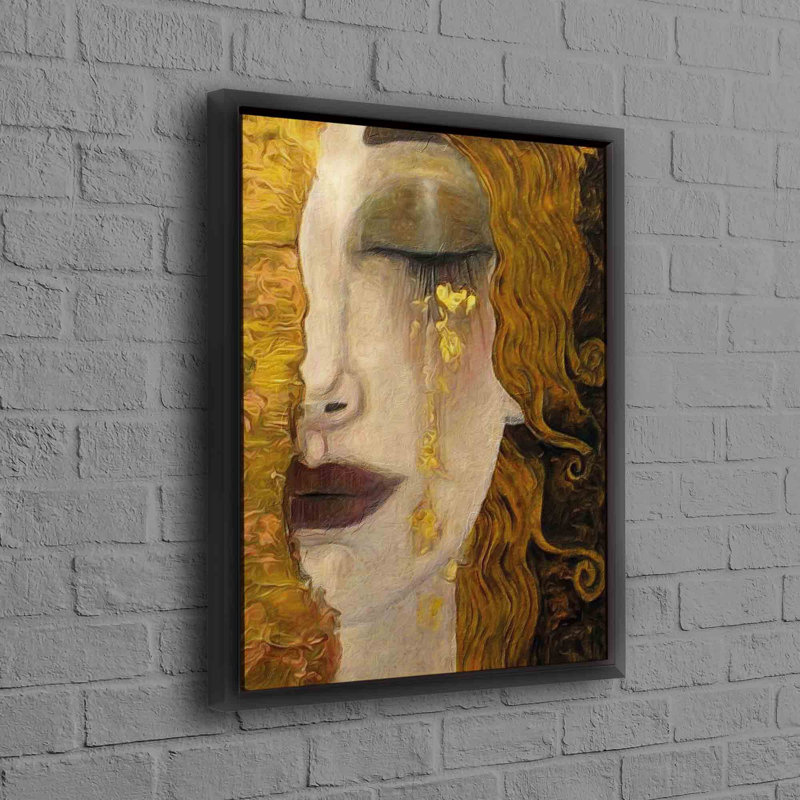 Print on Canvas, 70 cm H x 100 cm W, Framed Print without Mat, Black