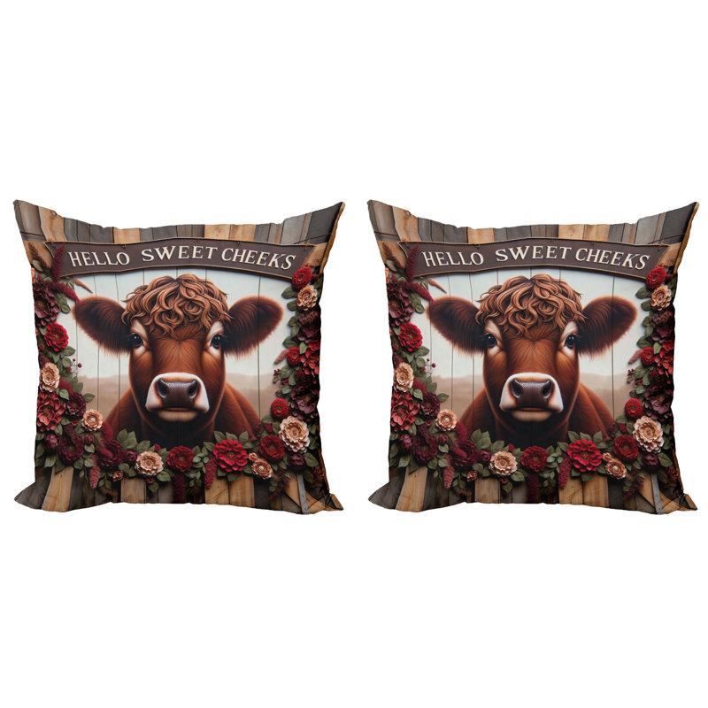 Reversible Pillow Cover, 18"H x 18"W