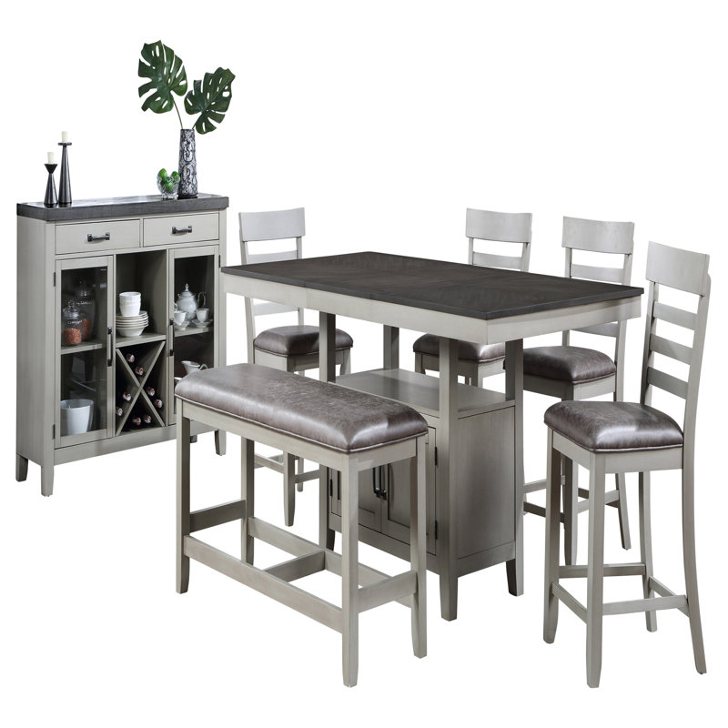 7 Piece Dining Set With Server