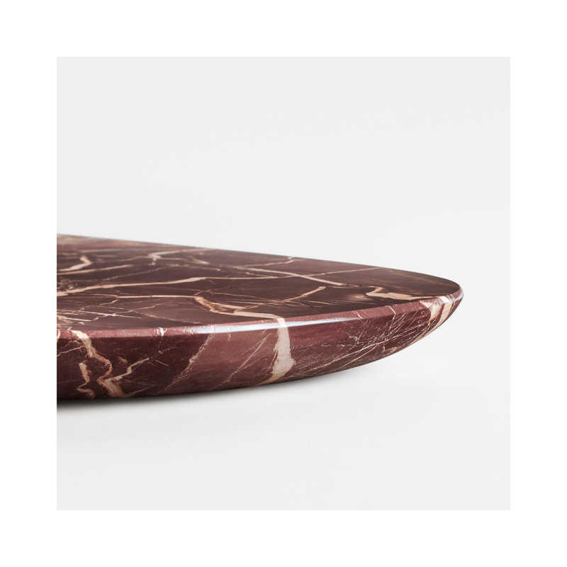 Delicious Modern Marble Tray 1, Cherry Marble, 1" H x 26" W x 9" D