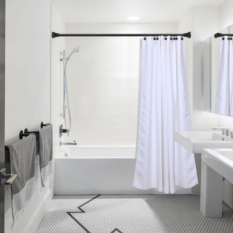 HK20XX Zinc Shower Curtain Hook, Matte Black