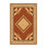 Tapis oriental moelleux doux et moelleux de style oriental brun - reliure brun clair