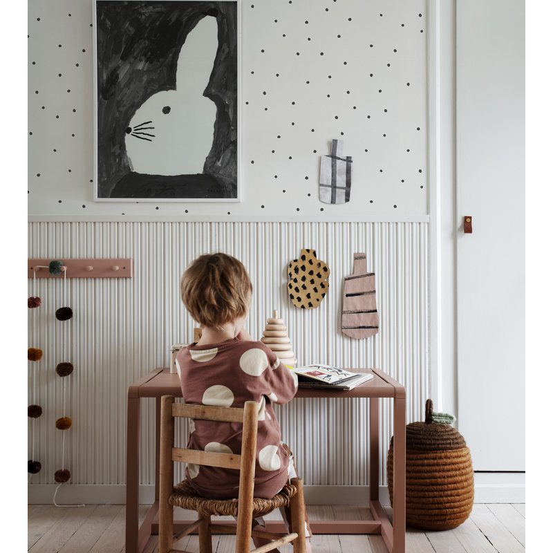 Familj II Polka Dots Wallpaper Roll, Gray