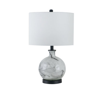 Lampe de table élégante et élégante en verre