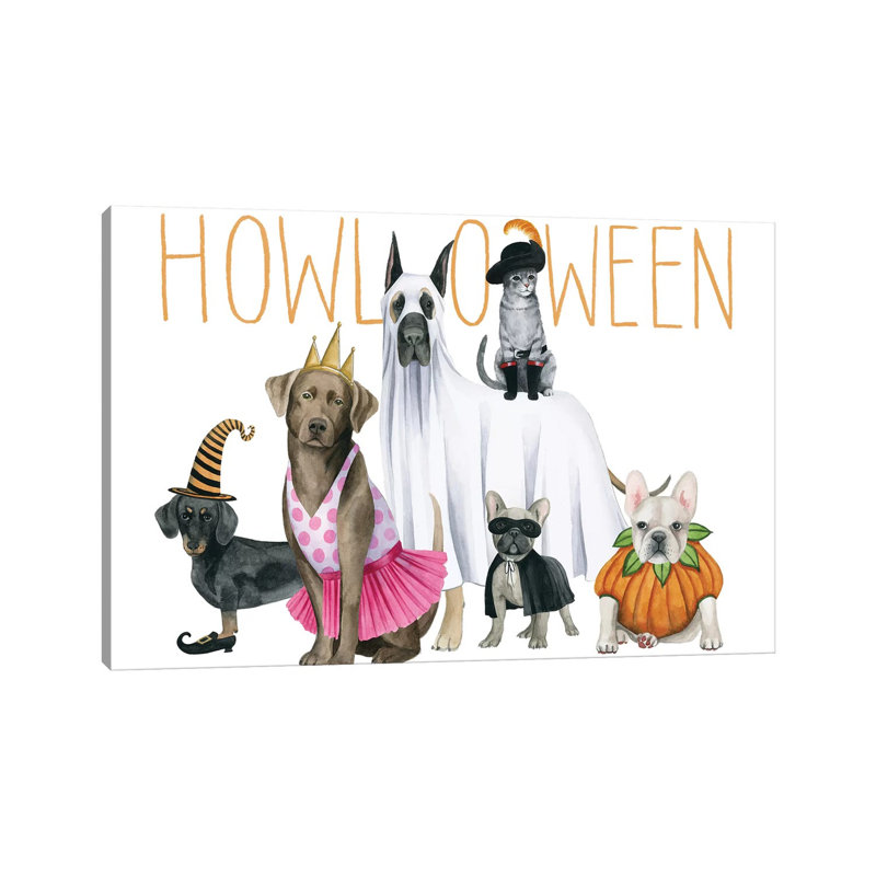 «Halloween Collection A» par Grace Popp - impression sur toile tendue, H 12 po x l 18 po x 1,5 po