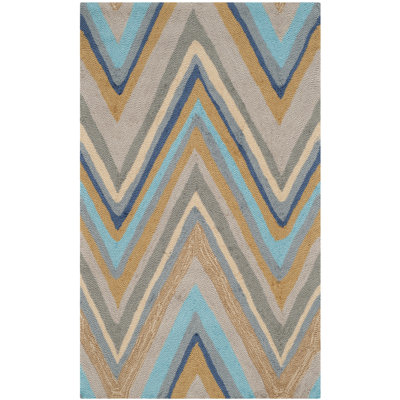 Hayes Hand Hooked Performance Chevron Rug