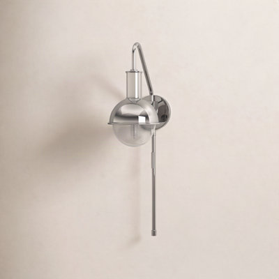 Luke Single Light Dimmable Plug-in Armed Sconce