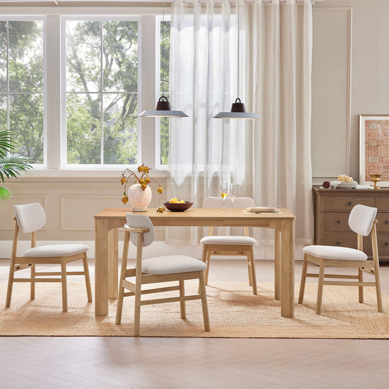 Ensemble de salle à manger classique, Crème, crème, Chêne