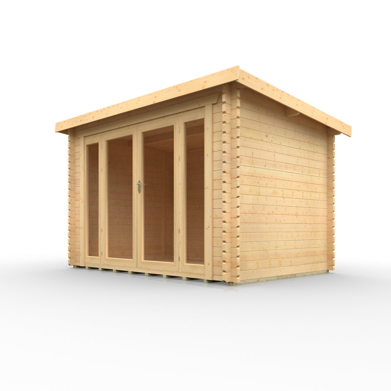 The Aura Tongue & Groove Log Cabin 12x8w