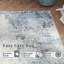 Tapis bleu abstrait antidérapant lavable à la machine-1990332452