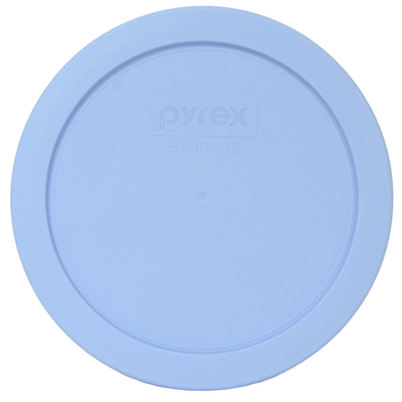 Pyrex (4) bols en verre de 4 tasses et (4) couvercles de 4 tasses, Bleuet
