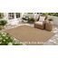 Tapis intérieur/extérieur moderne à motif d'arches, beige/brun, résistant aux UV-1764390453