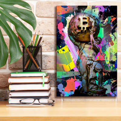 «Bitcoin Atlas», art mural sur toile