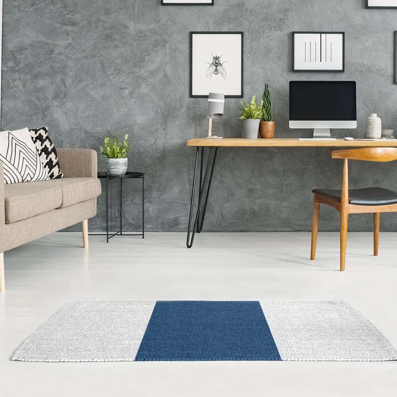 Tapis bleu area, Rectangle 5 pi x 7 pi
