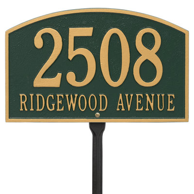 Legacy 2-Line Lawn Address Sign