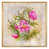 Toile avec cadre flottant or