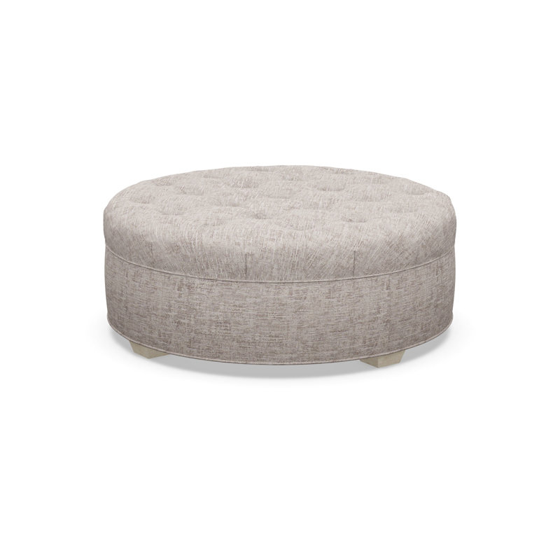 Round Ottoman, 9637-80, Sandstone