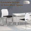  Stacking Office Guest Chair, Reception Stackable Chairs with Metal Sled Base, Conference Lobby Waiting Training School Kitchen Banquet Chair, Plastic Desk Chairs No Wheels, White, 4 Pack
