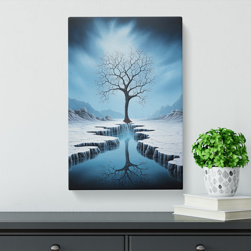 Winter Landscape Surrealism - No Frame Print, 50cm H x 35cm W x 3cm D