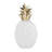 Decorative Object Stoneware Ceramic Pineapple-Inspired Sculpture with Faceted Body and Sculpted Top - Modern Accent Piece for Stylish Contemporary Interiors-704753524-704753525