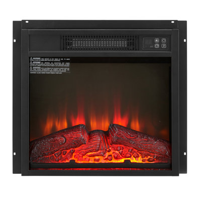 Foyer électrique encastrable 18 po 1400 W 120 V, support stable, conception multifonctionnelle